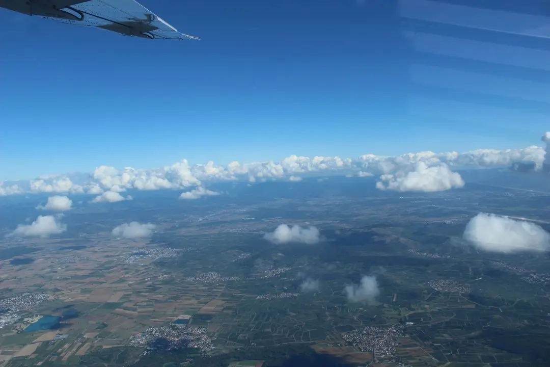 skydive view plane altitude 4000m alsace