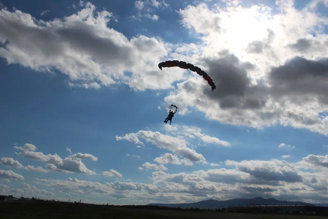 parachute landing alsace tandem