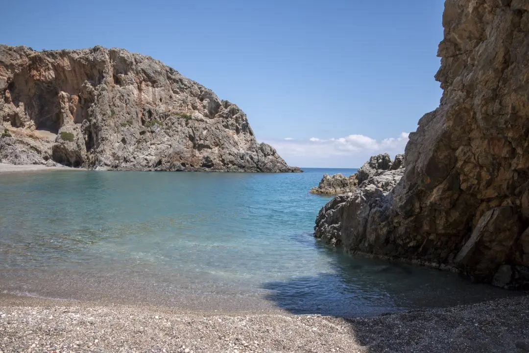 Agiofarago beach, seen from the west