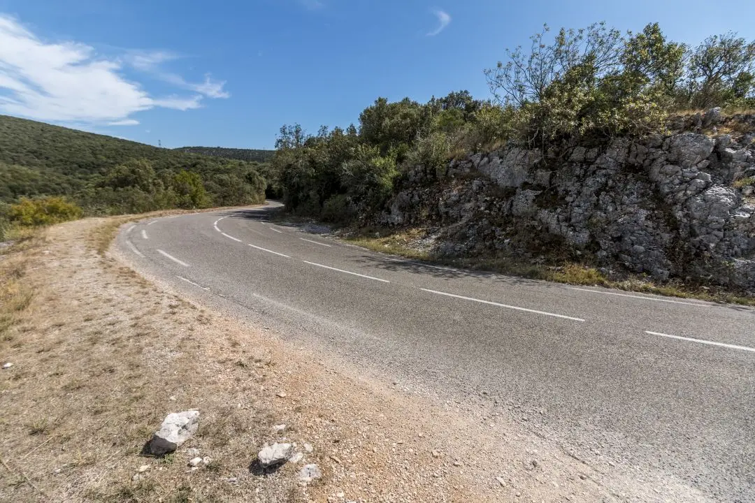 turn tourist road gorge ardeche