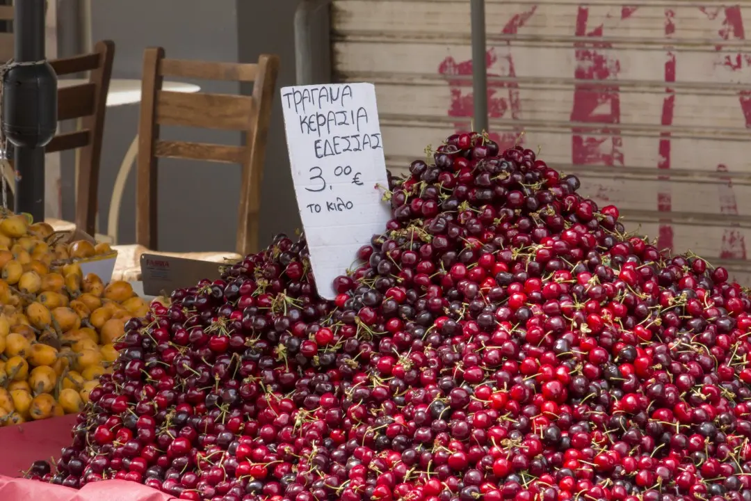 Pile of cherries