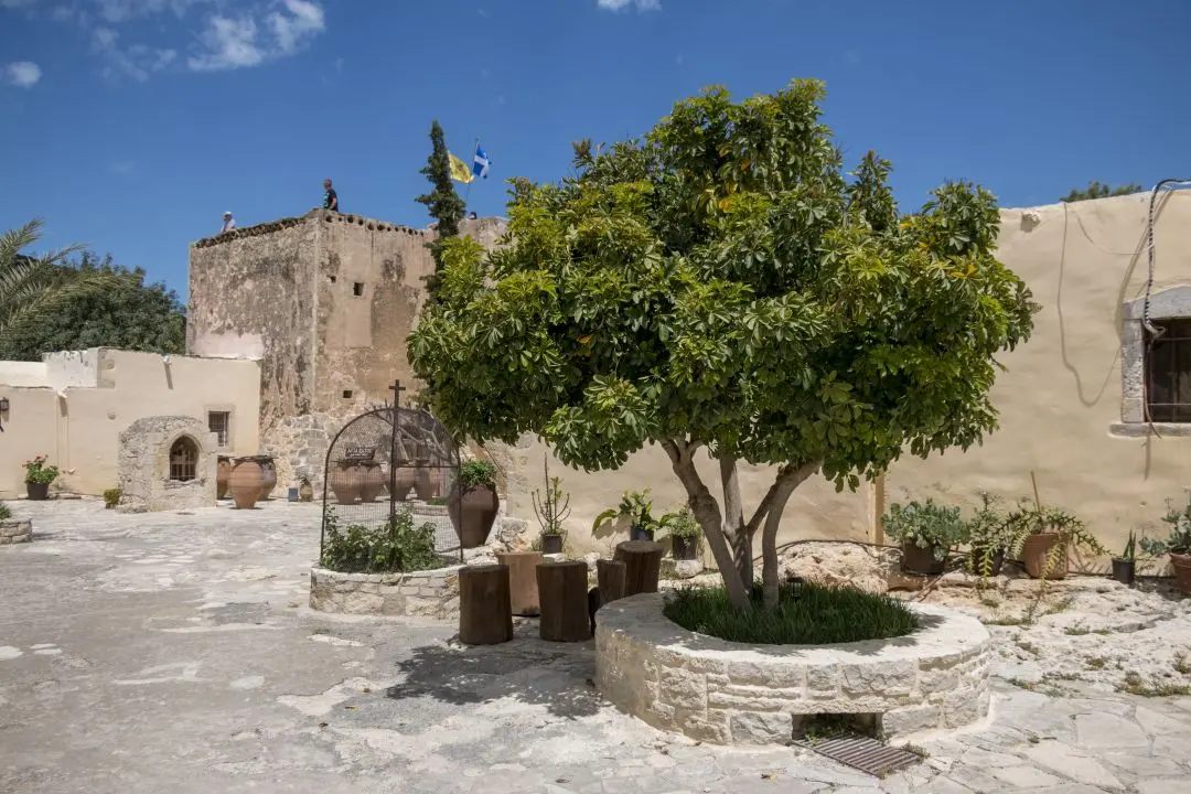 A tree in the monastery yard
