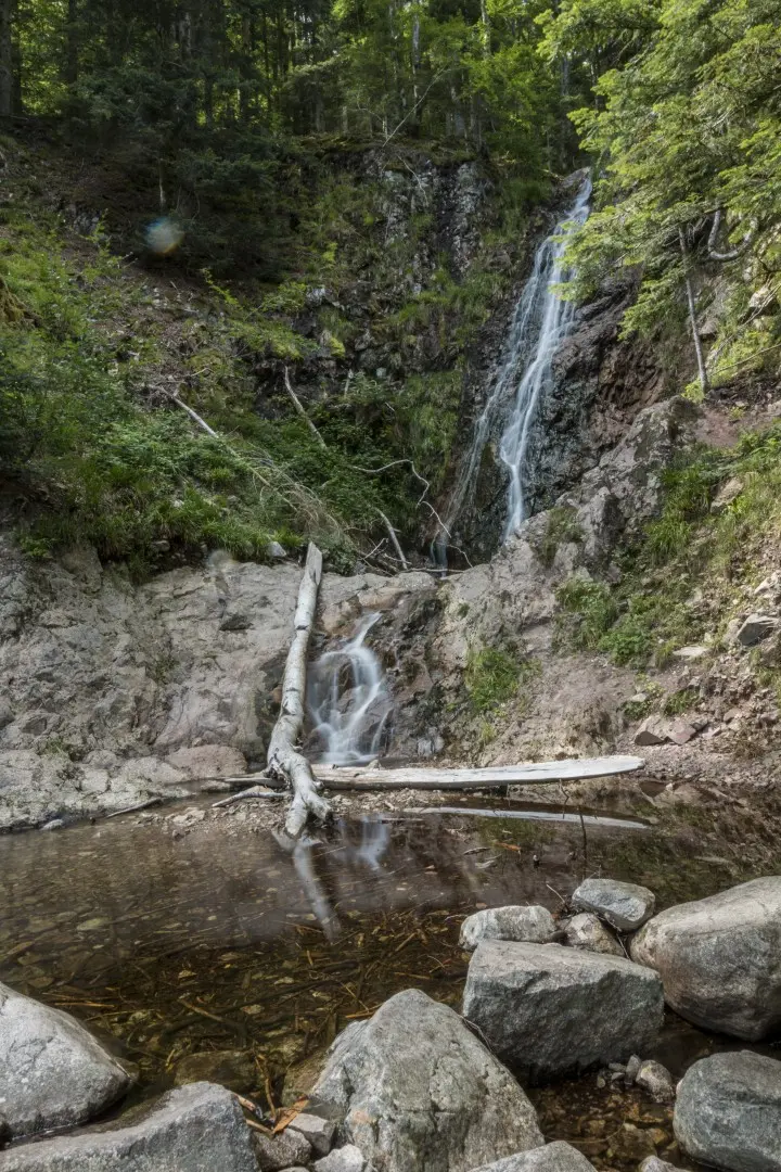 upper part of the bockloch waterfall