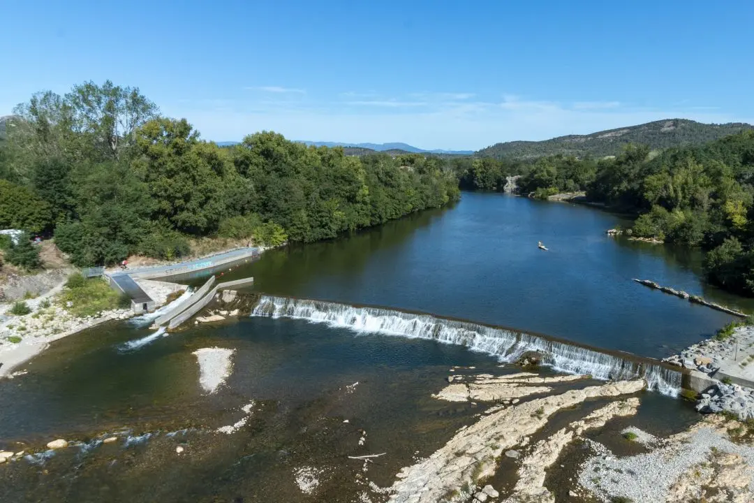 one of the many dams that litter the ardèche