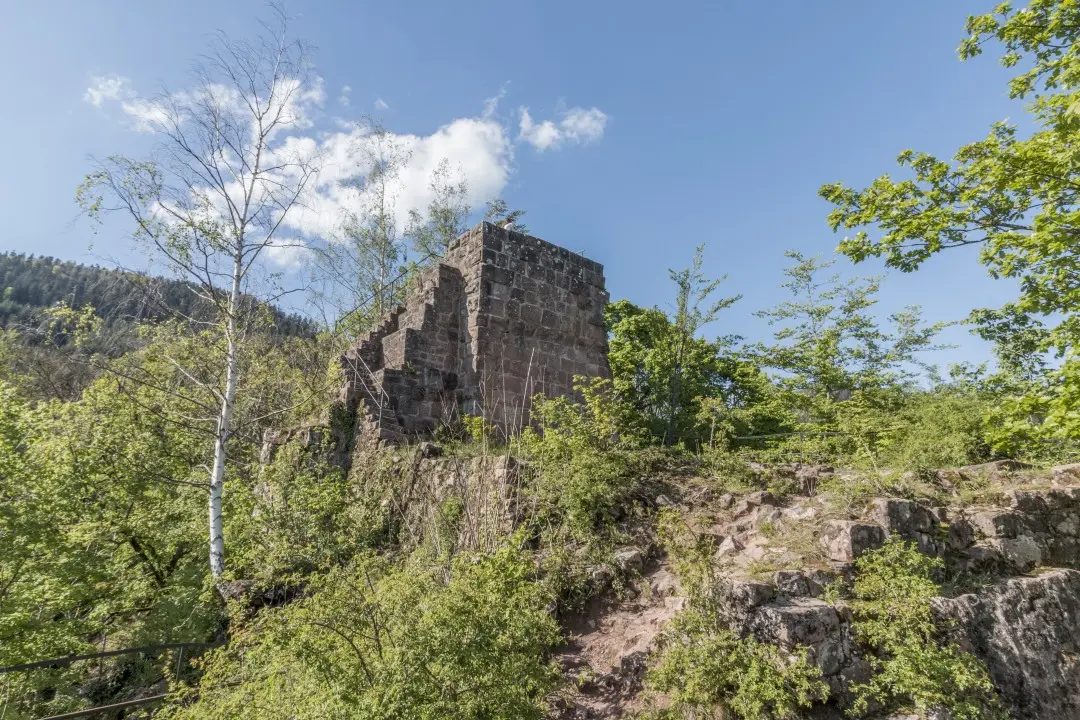 The ruins of the Haut-Nideck keep