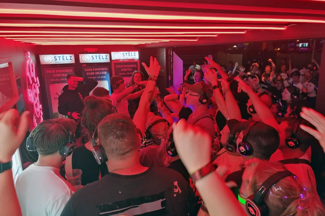 Sound rush's live set in the Orange light district, at Defqon.1